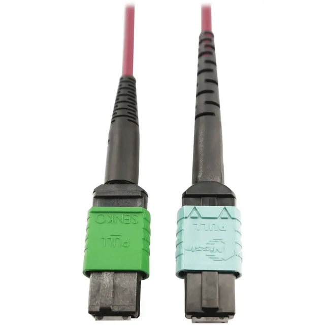 EATON Tripp Lite Multimode Fiber Optic Cable 400G MTP/MPO-APC to 24F MTP/MPO-UPC F/F 1M - 3.28 ft Fiber Optic Network Cable for Network Device, Transceiver, Network Switch, Patch Panel - First End: 1 x MTP/...  - N846D-01M-16CMG