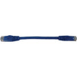 EATON Tripp Lite N261-06N-BL Cat.6a UTP Network Cable - 6" Category 6a Network Cable for Network Device, Switch, Patch Panel, Server, Router, Hub, Printer, Computer, Photocopier, Modem, Security Camera, ... - N261-06N-BL