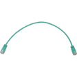 EATON Tripp Lite N261-S01-AQ Cat.6a UTP Patch Network Cable - 1 ft Category 6a Network Cable for Network Device, Switch, Patch Panel, Server, Router, Hub, Printer, Computer, Photocopier, Modem, Security Cam - N261-S01-AQ