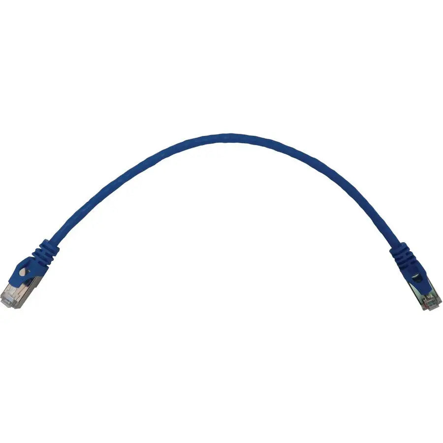 EATON Tripp Lite N262-S01-BL Cat6a STP Patch Network Cable - 1 ft Category 6a Network Cable for Network Device, Server, Switch, Router, Hub, Printer, Computer, Photocopier, Modem, PoE Device, Patch Panel, . - N262-S01-BL