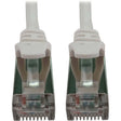 EATON Tripp Lite N262-S10-WH Cat6a STP Patch Network Cable - 10 ft Category 6a Network Cable for Network Device, Server, Switch, Router, Hub, Printer, Computer, Photocopier, Modem, PoE Device, Patch Panel,  - N262-S10-WH