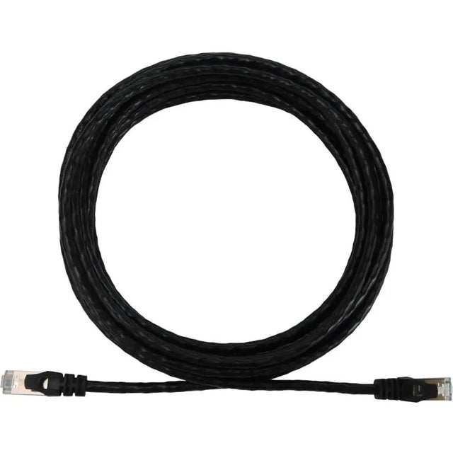 EATON Tripp Lite N262-S15-BK Cat6a STP Patch Network Cable - 15 ft Category 6a Network Cable for Network Device, Server, Switch, Router, Hub, Printer, Computer, Photocopier, Modem, PoE Device, Patch Panel,  - N262-S15-BK