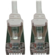 EATON Tripp Lite N262-S15-WH Cat6a STP Patch Network Cable - 15 ft Category 6a Network Cable for Network Device, Server, Switch, Router, Hub, Printer, Computer, Photocopier, Modem, PoE Device, Patch Panel,  - N262-S15-WH