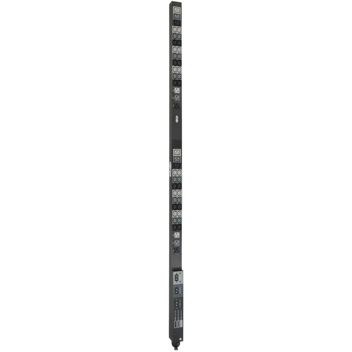 EATON Tripp Lite PDU 3-Phase Basic 208/120V 8.6kW 36 C13 6 C19 6 5-15/20R 70in 0U - Basic - NEMA L21-30P - 36 x IEC 60320 C13, 6 x IEC 60320 C19, 6 x NEMA 5-15/20R - 230 V AC - 0U - Vertical/Toolless - Rack...  - PDU3V6L2130