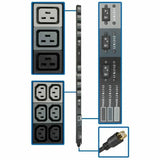 EATON Tripp Lite PDU 3-Phase Basic 208/120V 8.6kW 36 C13 6 C19 6 5-15/20R 70in 0U - Basic - NEMA L21-30P - 36 x IEC 60320 C13, 6 x IEC 60320 C19, 6 x NEMA 5-15/20R - 230 V AC - 0U - Vertical/Toolless - Rack...  - PDU3V6L2130