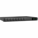 EATON Tripp Lite PDU ATS / Metered 120V 1.44kW 15A 8 5-15R Dual 5-15P 12ft Cords - Metered Auto Transfer Switch - NEMA 5-15P - 8 x NEMA 5-15R - 120 V AC - 1U - Horizontal - Rack-mountable, Wall-mountable - ...  - PDUMH15ATS