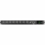 EATON Tripp Lite PDU ATS/Monitored 120V 1.44kW 15A 8 5-15R Dual 5-15P 12ft Cords - Metered Auto Transfer Switch - NEMA 5-15P - 8 x NEMA 5-15R - 120 V AC - 1U - Horizontal - Rack-mountable, Wall-mountable - ...  - PDUMNH15AT1