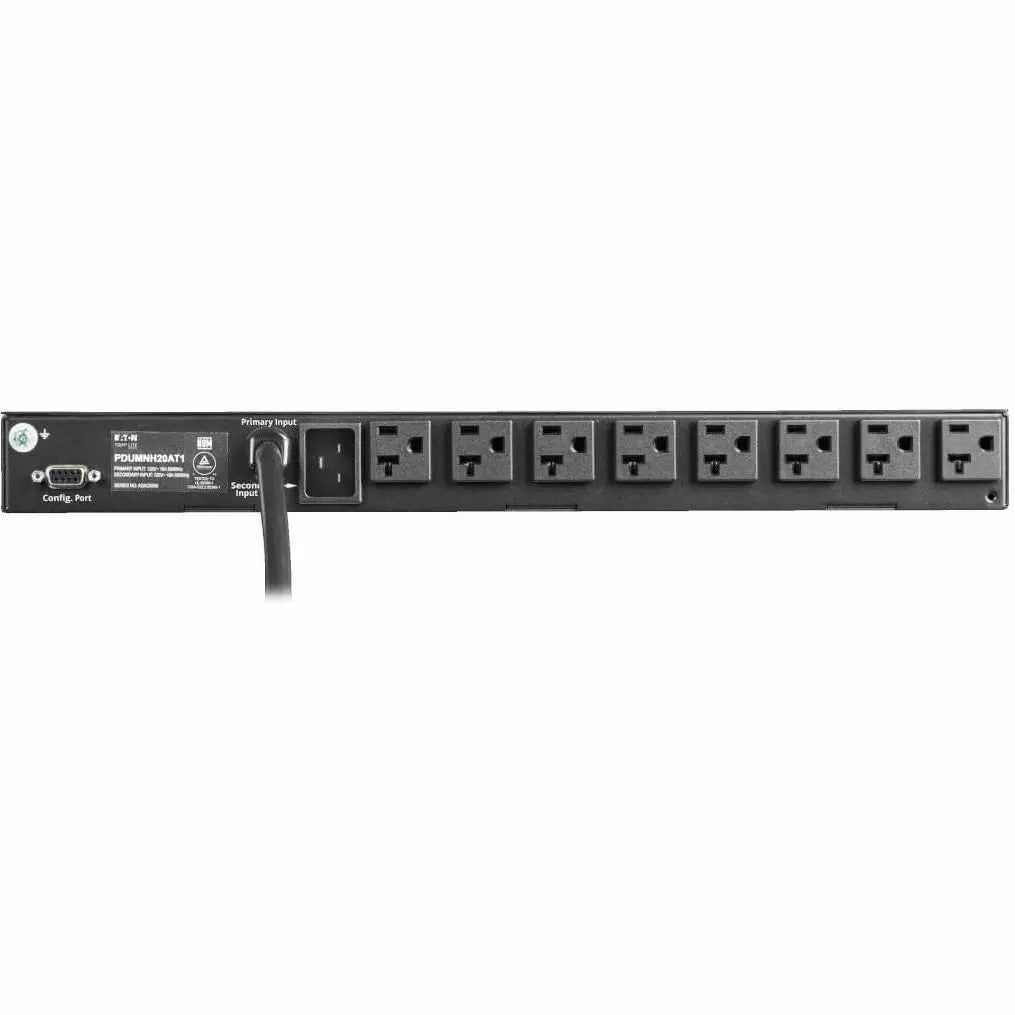 EATON Tripp Lite PDU ATS / Monitored 120V 1.92kW 20A 16 5-15/20R Dual L5-20P 1URM - Metered Auto Transfer Switch - NEMA 5-20P, NEMA L5-20P - 16 x NEMA 5-15/20R - 120 V AC - 1U - Horizontal - Rack-mountable,...  - PDUMNH20AT1