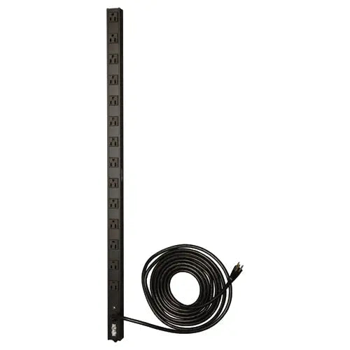 EATON Tripp Lite PDU Basic 120V 15A 5-15R 14 Outlet 5-15P Vertical 0URM - 14 x NEMA 5-15R - 1800VA - Zero U Vertical Rackmount - PDUV15