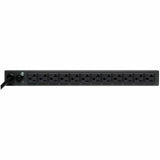EATON Tripp Lite PDU Basic 13 NEMA 5-15/20R Outlets 5-20P Input 6ft Cord 1URM - Basic - NEMA 5-20P - 13 x NEMA 5-15/20R - 120 V AC - 1U - Horizontal/Vertical - Rack-mountable, Wall-mountable - PDU1226