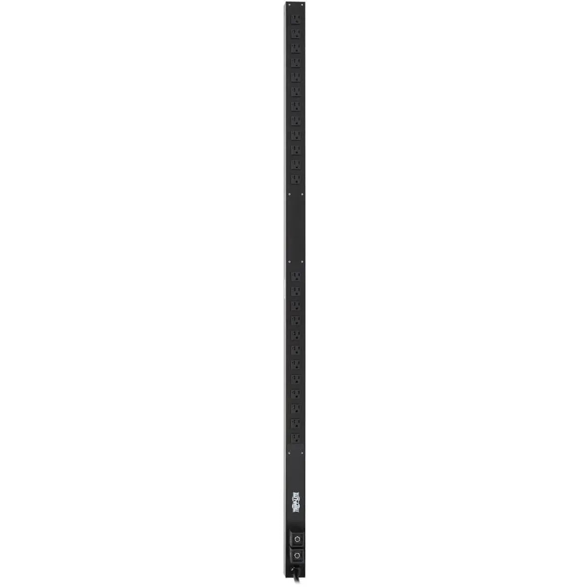 EATON Tripp Lite PDU Basic 24 5-15/20R L5-30P 2.9kW 120V 10ft Cord 63.75in 0U - Basic - NEMA L5-30P - 24 x NEMA 5-15/20R - 120 V AC - 0U - Vertical - Rack-mountable - PDUV30