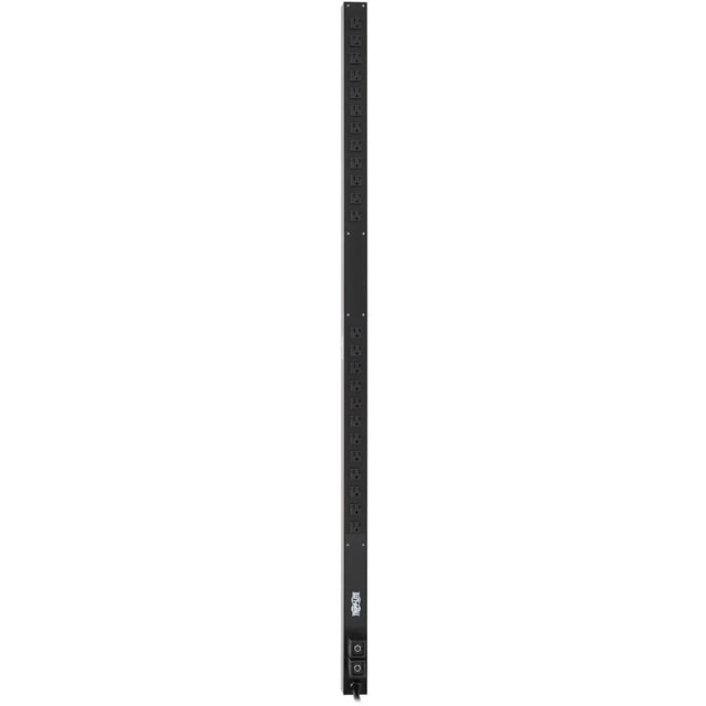 EATON Tripp Lite PDU Basic 24 5-15/20R L5-30P 2.9kW 120V 10ft Cord 63.75in 0U - Basic - NEMA L5-30P - 24 x NEMA 5-15/20R - 120 V AC - 0U - Vertical - Rack-mountable - PDUV30