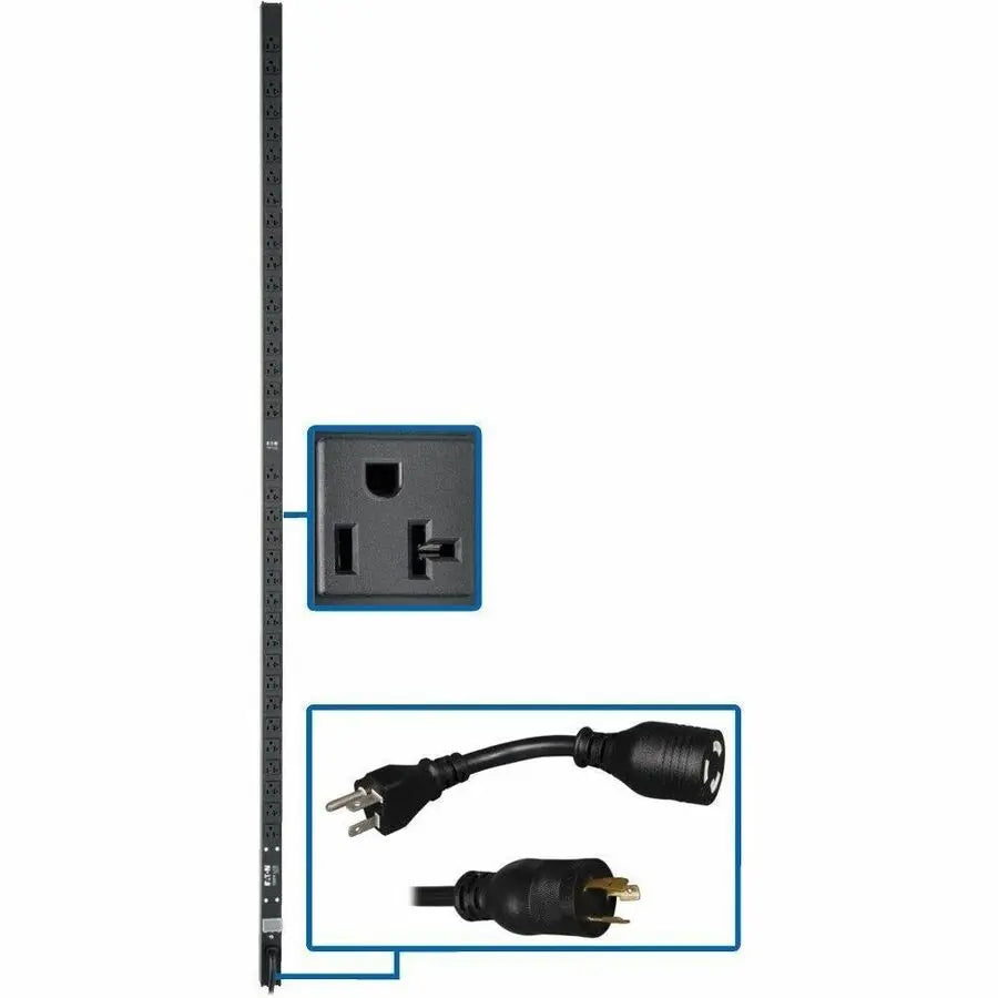 EATON Tripp Lite PDU Basic 36 5-15/20R L5-20P 5-20P Adapter 1.9kW 15ft Cord 72in - Basic - NEMA 5-20P, NEMA L5-20P - 36 x NEMA 5-15/20R - 120 V AC - 0U - Vertical - Rack-mountable - PDUV20-72