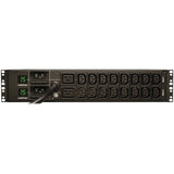 EATON Tripp Lite PDU Metered 16 C13 2 C19 Outlets 208/240V 5.8kW L6-30P 2URM TAA - Metered - NEMA L6-30P - 16 x IEC 60320 C13, 2 x IEC 60320 C19 - 230 V AC - 2U - Horizontal - Rack-mountable - TAA Compliant - PDUMH30HV6