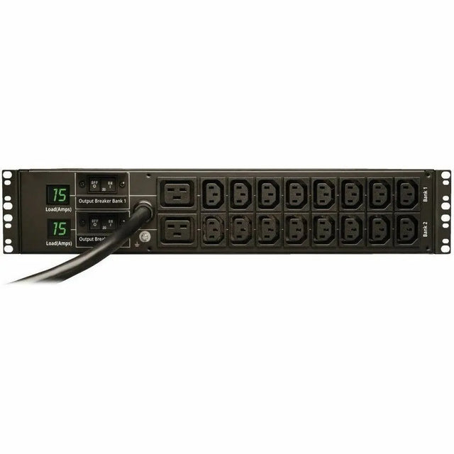 EATON Tripp Lite PDU Metered 16 C13 2 C19 Outlets 208/240V 5.8kW L6-30P 2URM TAA - Metered - NEMA L6-30P - 16 x IEC 60320 C13, 2 x IEC 60320 C19 - 230 V AC - 2U - Horizontal - Rack-mountable - TAA Compliant - PDUMH30HV6
