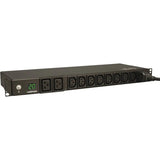 EATON Tripp Lite PDU Metered 200V - 240V 20A 8 C13; 2 C19 C20 Horizontal 1URM - 1UHorizontal Rackmount - PDUMH20HV