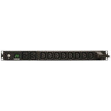 EATON Tripp Lite PDU Metered 200V - 240V 20A 8 C13; 2 C19 C20 Horizontal 1URM - 1UHorizontal Rackmount - PDUMH20HV