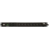 EATON Tripp Lite PDU Metered 200V - 240V 20A 8 C13; 2 C19 C20 Horizontal 1URM - 1UHorizontal Rackmount - PDUMH20HV