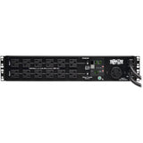 EATON Tripp Lite PDU Metered ATS 120V 30A 24 5-15/20R; 1 L5-30R 2 L5-30P 2URM - 24 x NEMA 5-15/20R, 1 x NEMA L5-30R - 2UHorizontal Rackmount, Wall Mountable - PDUMH30AT