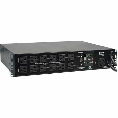 EATON Tripp Lite PDU Metered ATS 120V 30A 24 5-15/20R; 1 L5-30R 2 L5-30P 2URM - 24 x NEMA 5-15/20R, 1 x NEMA L5-30R - 2UHorizontal Rackmount, Wall Mountable - PDUMH30AT