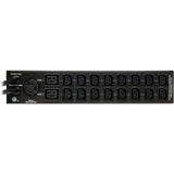 EATON Tripp Lite PDU Metered ATS 208V / 240V 30A 16 C13; 2 C19; 1 L6-30R 2URM - 2UHorizontal Rackmount - PDUMH30HVAT