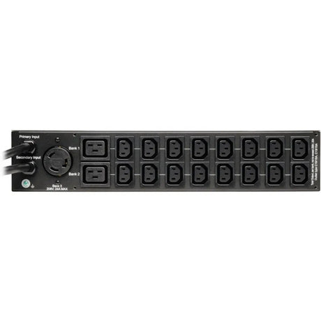 EATON Tripp Lite PDU Metered ATS 208V / 240V 30A 16 C13; 2 C19; 1 L6-30R 2URM - 2UHorizontal Rackmount - PDUMH30HVAT