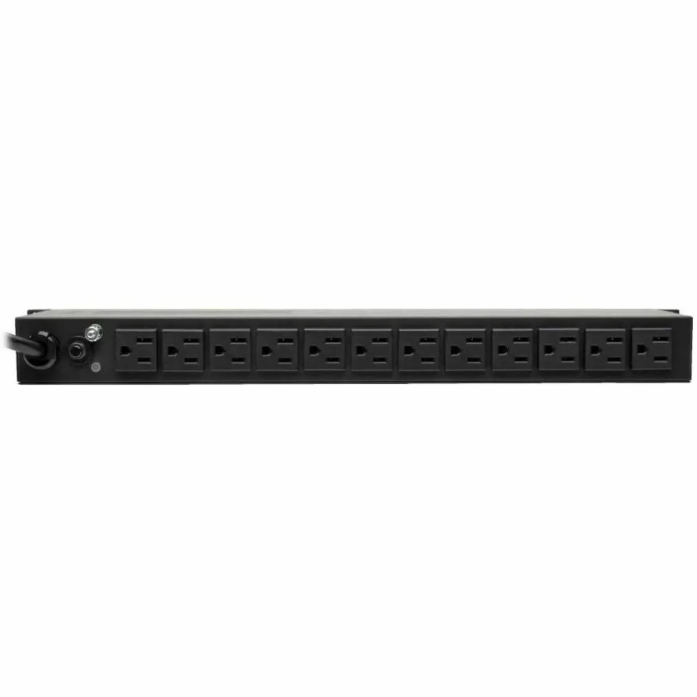 EATON Tripp Lite PDU Metered Isobar Surge 120V 15A 5-15R 14 Outlet 5-15P 1URM - NEMA 5-15P - 14 x NEMA 5-15R - 120 V AC - 1440 W - 1U - Vertical - Wall-mountable, Rack-mountable - PDUMH15-ISO