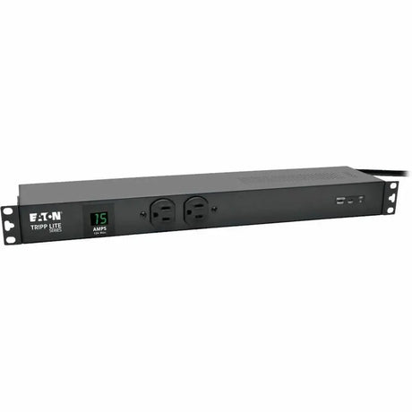 EATON Tripp Lite PDU Metered Isobar Surge 120V 15A 5-15R 14 Outlet 5-15P 1URM - NEMA 5-15P - 14 x NEMA 5-15R - 120 V AC - 1440 W - 1U - Vertical - Wall-mountable, Rack-mountable - PDUMH15-ISO