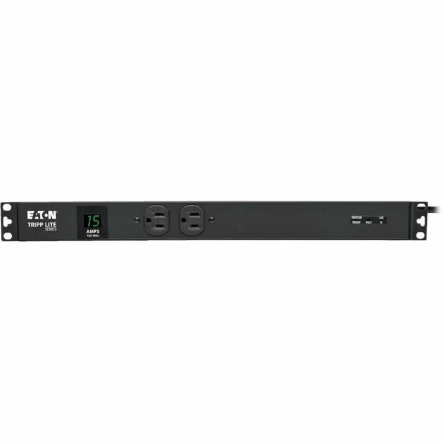 EATON Tripp Lite PDU Metered Isobar Surge 120V 15A 5-15R 14 Outlet 5-15P 1URM - NEMA 5-15P - 14 x NEMA 5-15R - 120 V AC - 1440 W - 1U - Vertical - Wall-mountable, Rack-mountable - PDUMH15-ISO