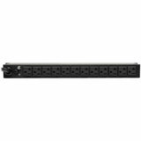 EATON Tripp Lite PDU Metered Isobar Surge 120V 20A 12 5-20R; 2 5-15R L5-20P 1URM - NEMA L5-20P/5-20P - 12 x NEMA 5-20R, 2 x NEMA 5-15R - 120 V AC - 2030 W - 1U - Vertical - Rack-mountable, Wall-mountable - PDUMH20-ISO