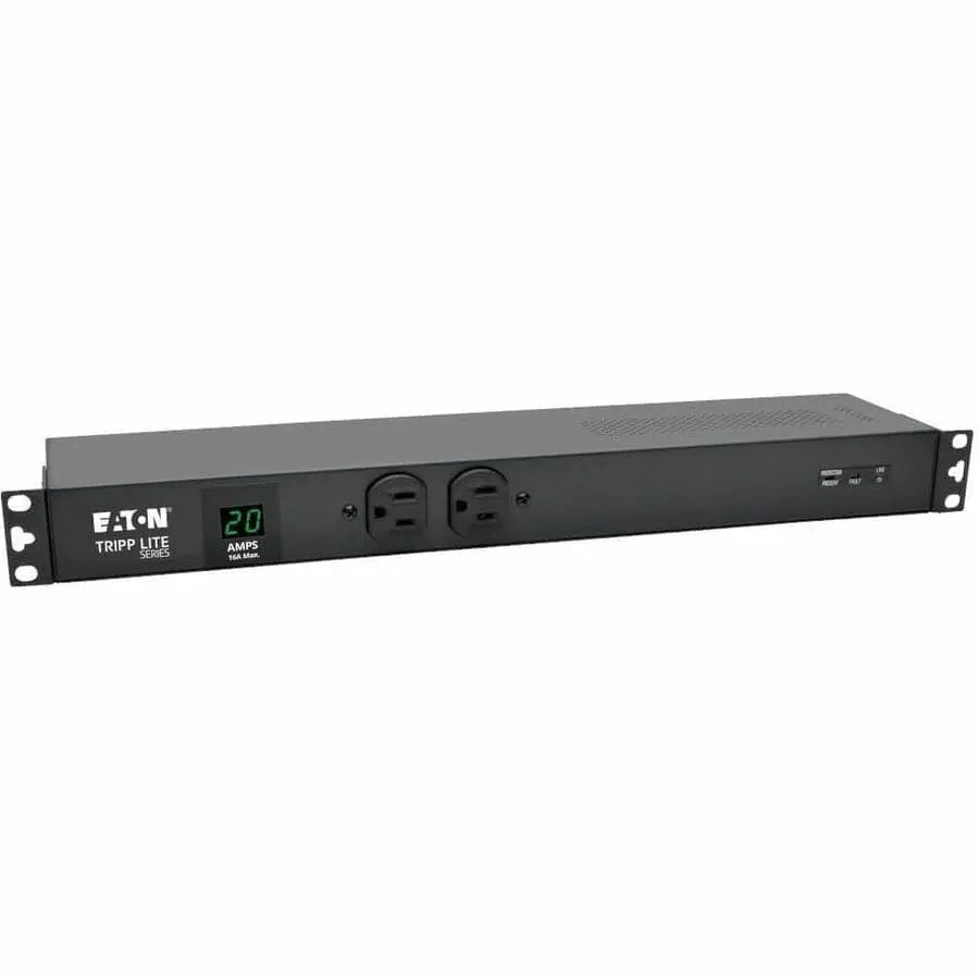 EATON Tripp Lite PDU Metered Isobar Surge 120V 20A 12 5-20R; 2 5-15R L5-20P 1URM - NEMA L5-20P/5-20P - 12 x NEMA 5-20R, 2 x NEMA 5-15R - 120 V AC - 2030 W - 1U - Vertical - Rack-mountable, Wall-mountable - PDUMH20-ISO