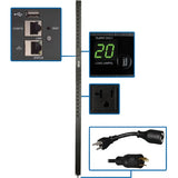 EATON Tripp Lite PDU Monitored 1.9kW 120V, 24 5-15/20R, LX Platform Interface, 70in. 0URM Rackmount Vertical TAA - Monitored - NEMA L5-20P - 24 x NEMA 5-15/20R - 120 V AC - 1900 VA - 0U - Vertical - Rack Mo - PDUMNV20LX