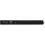 EATON Tripp Lite PDU Monitored 120V 15A 5-15R 8 Outlet 5-15P Horizontal 1URM - 8 x NEMA 5-15R - 1U Horizontal Rackmount - PDUMNH15