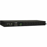 EATON Tripp Lite PDU Monitored 120V 20A 5-15/20R 8 Outlet L5-20P Horizontal 1URM TAA - 16 x NEMA 5-15/20R - 1U Horizontal Rackmount - PDUMNH20
