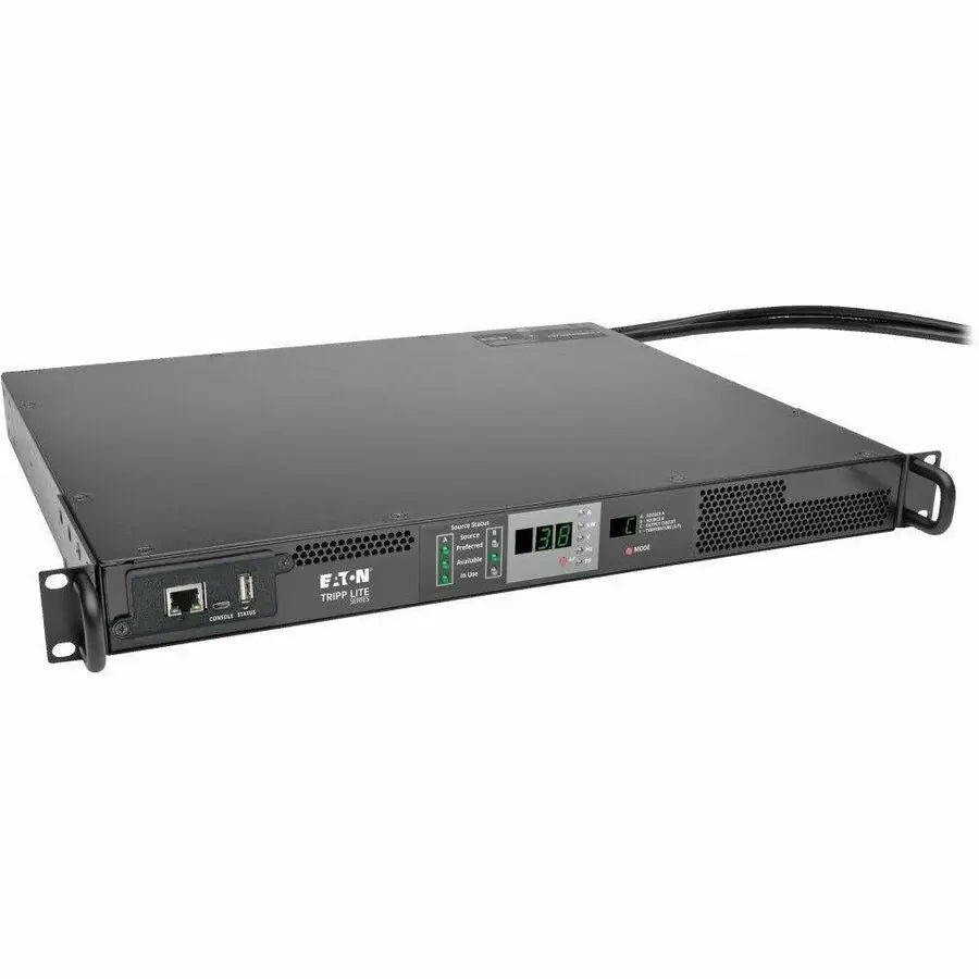 EATON Tripp Lite PDU Monitored Horizontal 3.3/3.8KW 208/240V ATS L6-20R L6-20P 1U - 3.80 kVA - 1U - PDUMNH20HVAT
