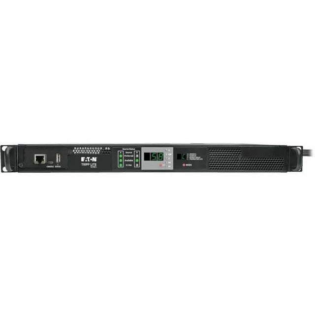 EATON Tripp Lite PDU Monitored Horizontal 5.8kw 208/240V L6-30R 2 L6-30P ATS 1URM - NEMA L6-30P - 1 x NEMA L6-30R - 230 V AC - 1URack-mountable - PDUMNH30HVAT