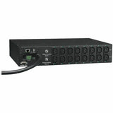 EATON Tripp Lite PDU Single Phase Switched Horizontal 208/240V 5.8kw 16 C13 30A - 16 x IEC 320 EN 60320 C13 - 2U Rack-mountable - PDUMH30HVNET