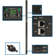 EATON Tripp Lite PDU Switched 120V 30A 24 5-15/20R L5-30P LX Interface 0URM TAA - Switched - NEMA L5-30P - 24 x NEMA 5-15/20R - 120 V AC - 0U - Vertical - Rack Mount - Rack-mountable - TAA Compliant - PDUMVR30NETLX