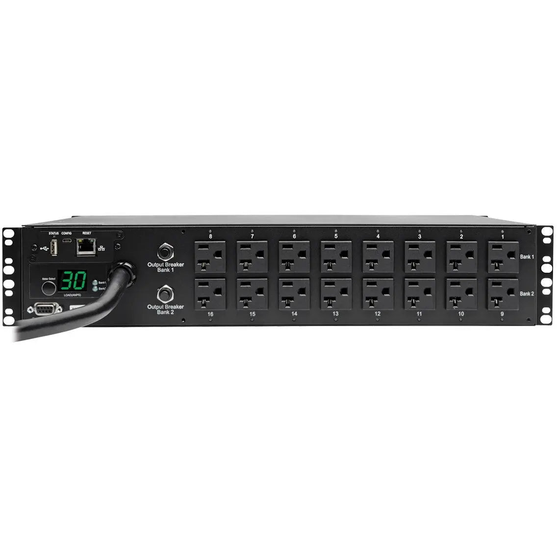 EATON Tripp Lite PDU Switched 120V 30A 5-15/20R 16 Outlet 2URM -Special Price - 16 x NEMA 5-20R - 2U Rack-mountable - PDUMH30NET