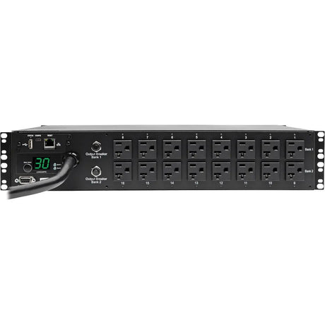 EATON Tripp Lite PDU Switched 120V 30A 5-15/20R 16 Outlet 2URM -Special Price - 16 x NEMA 5-20R - 2U Rack-mountable - PDUMH30NET