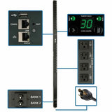 EATON Tripp Lite PDU Switched 2.9kW 120V 24 5-15/20R LX Platform Interface 0U TAA - Switched - NEMA L5-30P - 24 x NEMA 5-15/20R - 120 V AC - Network (RJ-45) - 0U - Vertical - Rack Mount - TAA Compliant - PDUMV30NETLX