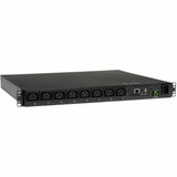 EATON Tripp Lite PDU Switched 200V - 240V 15A C13 8 Outlet C14 Horizontal 1URM TAA - 8 x IEC 320 EN 60320 C13 - 1U Rack-mountable - PDUMH15HVNET