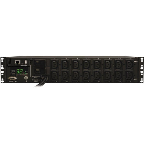 Tripp Lite PDU Switched 230V 32A 7.4kW 16 C13 Outlet IEC-309 Horizontal 2U TAA - 16 x IEC 60320 C13 - 7.36 kVA - 2U - Horizontal Rackmount - PDUMH32HVNET EATON