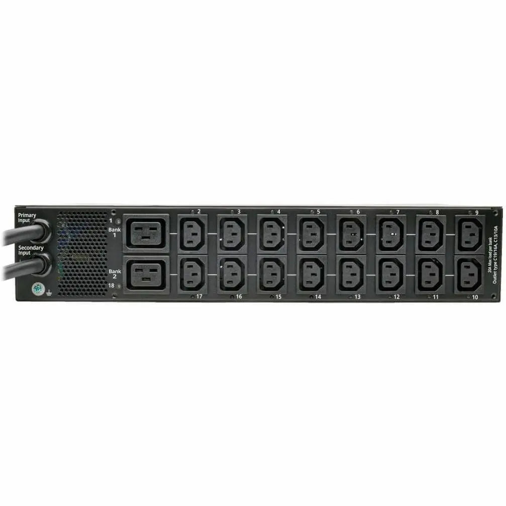 EATON Tripp Lite PDU Switched 7.4kW 230V 16 C13 2 C19 2 IEC309 32A Blue Cords 2U - IEC 60309 32A BLUE (2P+E) - 16 x IEC 60320 C13, 2 x IEC 60320 C19 - 230 V AC - 7.40 kVA - 1U/2U - Horizontal Rackmount - PDUMH32HVATNET