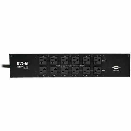 EATON Tripp Lite PDU Switched ATS 120V 30A 24 5-15/20R; 1 L5-30R 2 L5-30P 2URM - 24 x NEMA 5-15/20R, 1 x NEMA L5-30R - 2UHorizontal Rackmount - PDUMH30ATNET