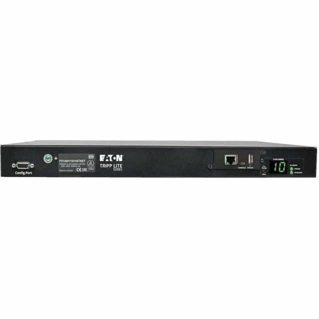 EATON Tripp Lite PDU Switched ATS 2/2.4KW 200/240V 10 C13 2 C14 3.6M Cords 1URM - IEC 60320 C14 - 10 x IEC 60320 C13 - 200 V AC, 208 V AC, 220 V AC, 230 V AC, 240 V AC - 2.40 kVA - Network (RJ-45) - 1U/2U -...  - PDUMH15HVATNET
