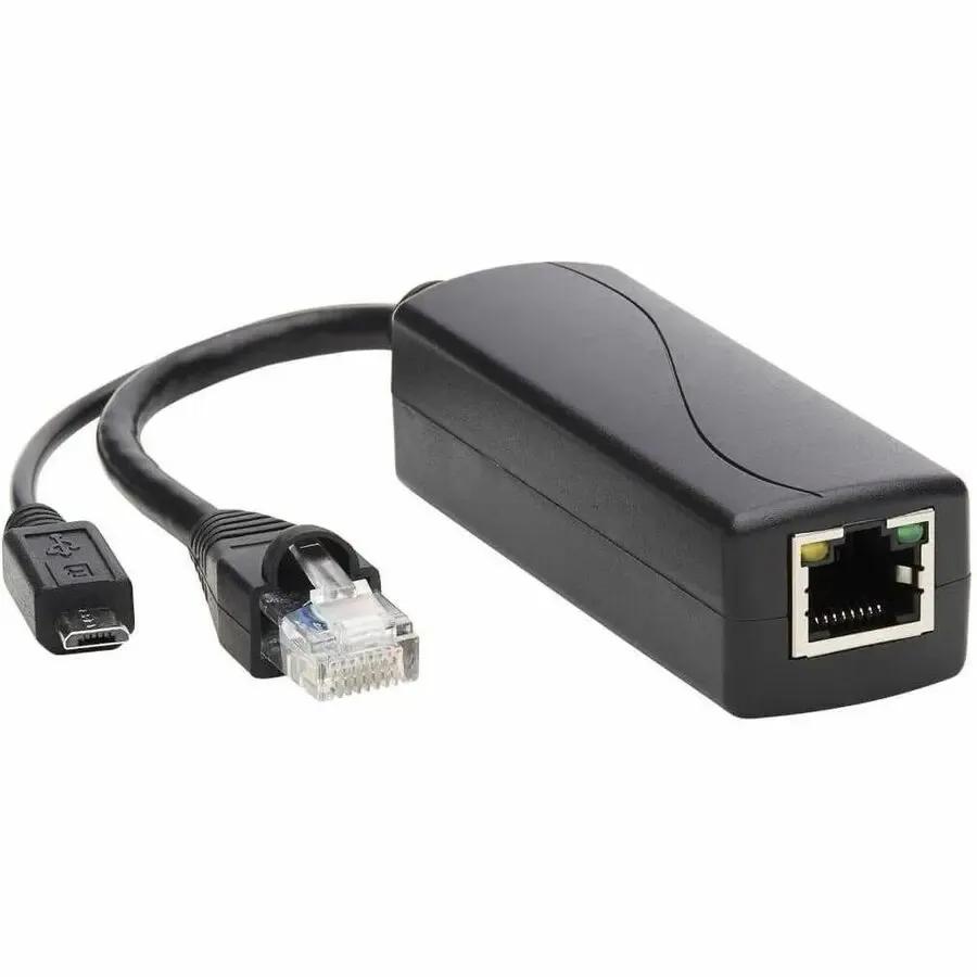 EATON Tripp Lite PoE to USB Micro-B and RJ45 Active Splitter 48V to 5V 1A 100M - 328 ft Maximum Operating Distance - Network (RJ-45) - USB - NPOE-SPL-G-5VMU