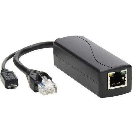 EATON Tripp Lite PoE to USB Micro-B and RJ45 Active Splitter 48V to 5V 1A 100M - 328 ft Maximum Operating Distance - Network (RJ-45) - USB - NPOE-SPL-G-5VMU