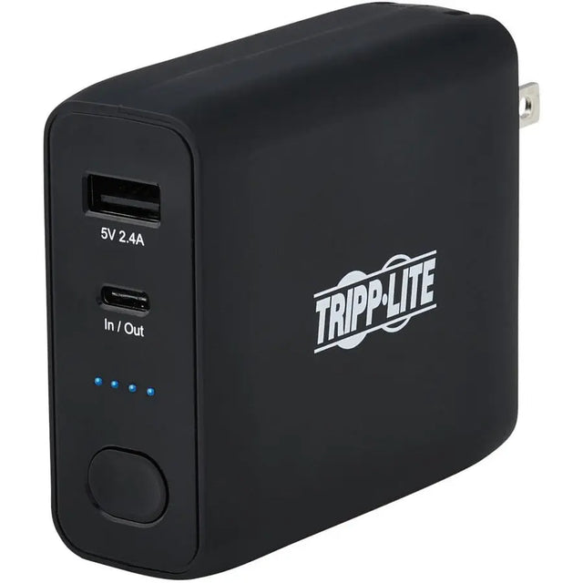 EATON Tripp Lite Portable USB Mobile Power Bank Battery Wall Charger Combo 5K mAh - For USB Type C Device, USB Device, Smartphone, Tablet PC, Mobile Device, e-book Reader, AirPod, Gaming Device, Android Dev...  - UPBW-05K0-1A1C