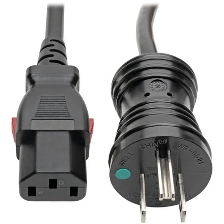 EATON Tripp Lite Power Cord Hospital Medical 5-15P to Locking C13 M/F 10A 3ft - For PC, Printer, Monitor, Scanner, Battery, Computer, Server, Mobile Cart, Surge Protector - 125 V AC Voltage Rating - 10 A Cu...  - P006-L03-HG10